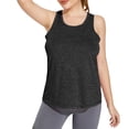 thumbnail image 3 of Tank Tops for Women Workout Sleeveless Athletic Tank Tops Scoop Neck Undershirt Workout Sports Shirts Plus Size Racerback Breathable Tee, 3 of 5