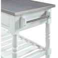 thumbnail image 4 of Convenience Concepts French Country Stainless Steel Top Kitchen Cart- White Wood, 4 of 10