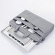 thumbnail image 3 of Gray Laptop Bag 15.6 Inch Waterproof Briefcase PC Bag Tablet Computer Satchel Shoulder Bag Gift for, 3 of 5