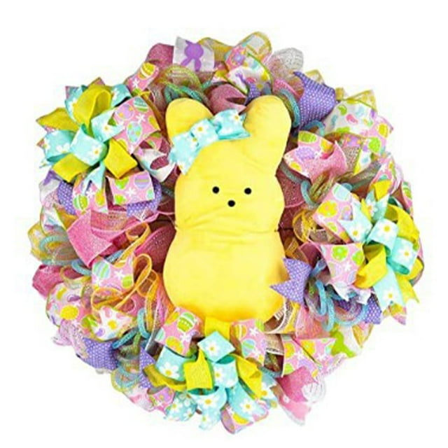 Easter Wreath Pendant Animal Shape Garland Ornament Festival Hanging Decoration Prop Type 2