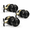 Black-3 Pack, variant on Black 20 Pack Stainless Steel Interior Door Knobs with Thumb Turn Lock