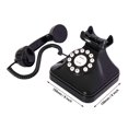 thumbnail image 4 of Teléfono fijo TelPal retro con cable y botones, negro, 4 of 6