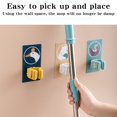 thumbnail image 6 of Holloyiver Broom and Mop Grippers Wall Hook, Adhesive Damage Free Hanging Wall Mount Broom and Mop Holder, No Tools Household Cleaning Organizer for Living Spaces, Cartoon Animals, 6 of 7