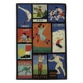 thumbnail image 2 of Novelty Rug - Vintage Posters Wool Pile -Assorted Style-F-Color:Assorted,Design:Novelty,Shape:Accent,Size:3'L x 2'W, 2 of 2