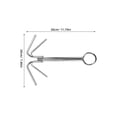 thumbnail image 2 of PAMINGONO Stainless Steel Claw Anchor 1Set Silver For Boat Anchoring And Mooring In Marine Use, 2 of 7