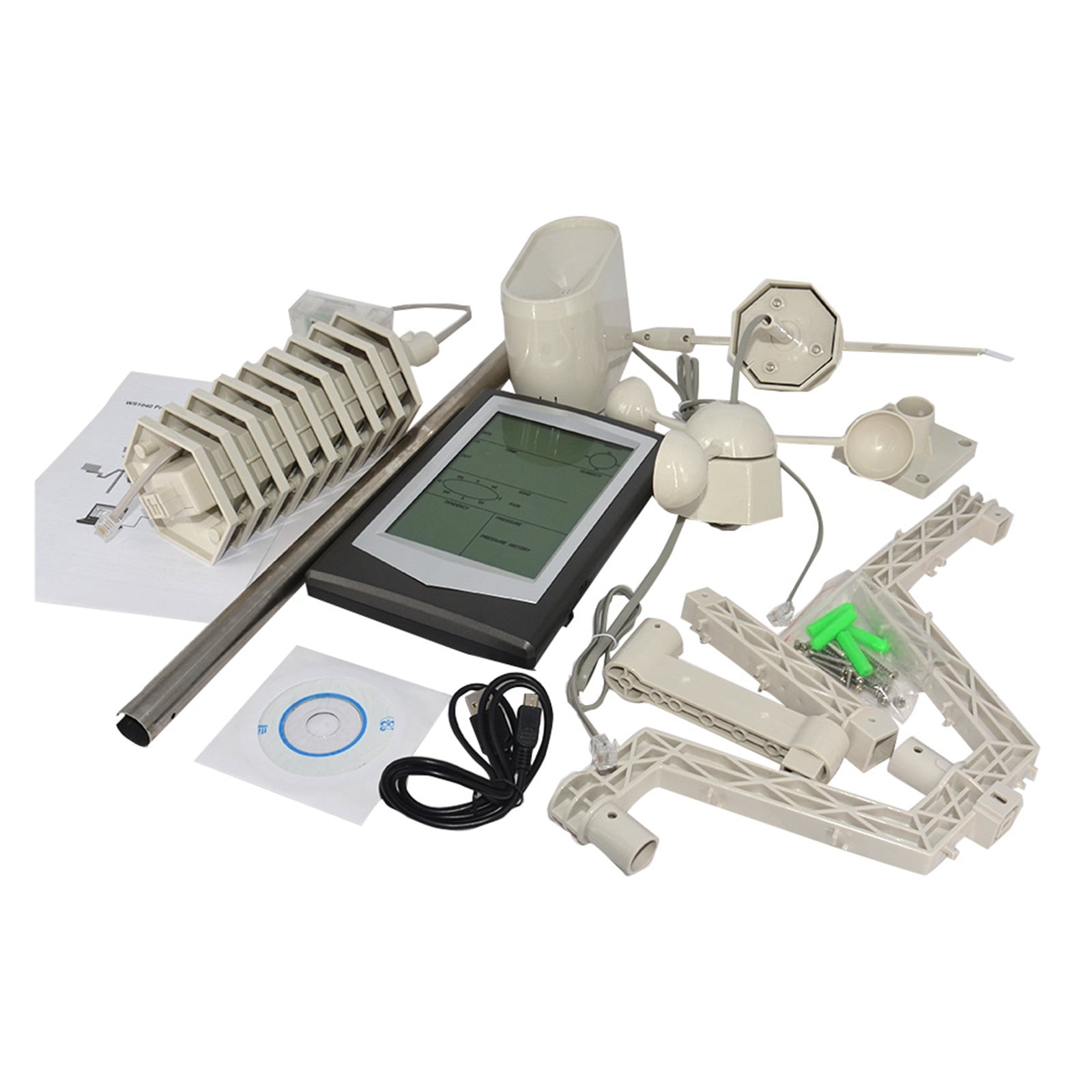 WS1040 Professional Weather Station With Solar Power 433MHz Or 868MHz With Transmission Range Up To 100 Meters ,Easy to Install