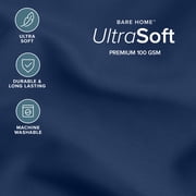Bare Home Down Alternative Comforter Set - 3-Pieces - All Seasons - Queen, Dark Blue