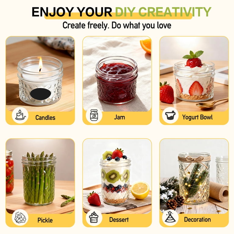Taimasi 16-Pack Mason Jar Canning Set with Lids photo 6