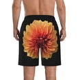 thumbnail image 3 of Naloa Orange Dalia Men's Beach Shorts, Surfing shorts, Swim trunks, Quick Dry Swim Trunks for Surfing Beach Fun - 3X-Large, 3 of 9