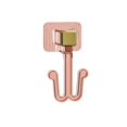 thumbnail image 1 of Wall-Mounted Slipper Rack with Adhesive Installation, No Drill Bathroom Organizer for Shoes and Sandals, Compact Plastic Design for Space-Saving Storage, 1 of 6