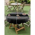 thumbnail image 3 of Outdoor Tablecloth with Umbrella Hole & Zipper, Black Grey Round Tablecloth 54 Inch, Modern Ombre Contemporary Abstractv Patio Table Cover Waterproof Table Cloth for Picnic/Party, 3 of 7