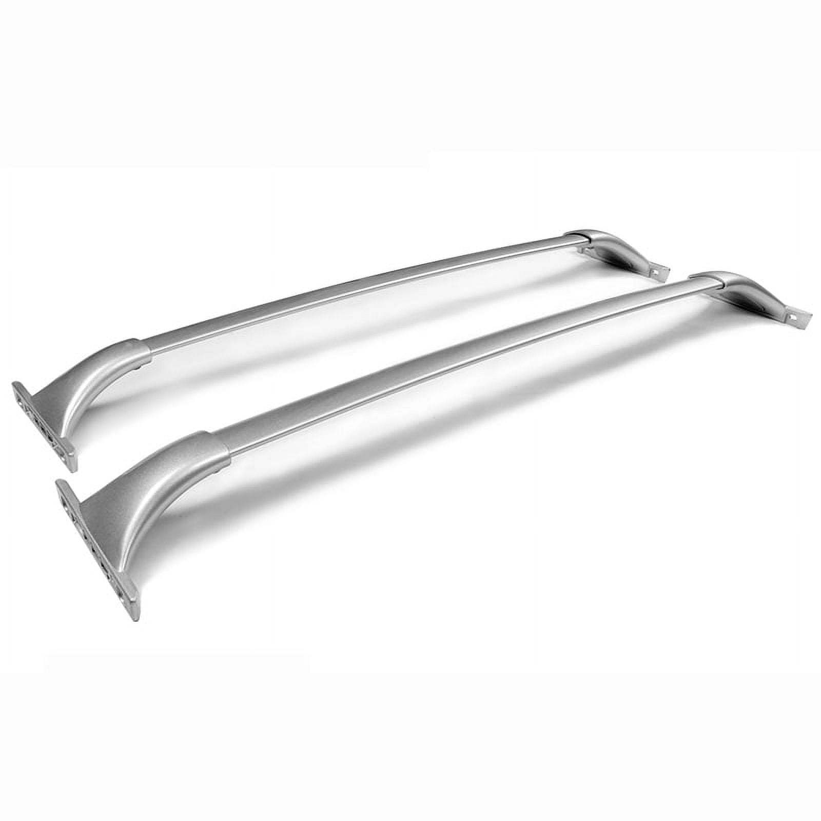 Ikon Motorsports Cross Bars Compatible with 14-20 Nissan Rogue W/ Roof Rails OE Factory Style Roof Rack Cross Bar Silver - Aluminum