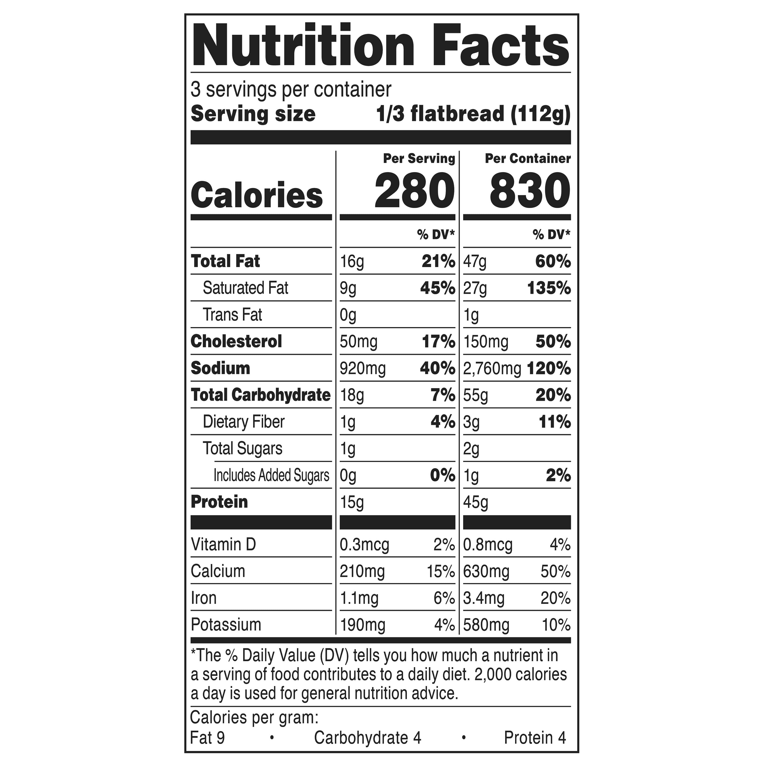 Marketside Buffalo Style Chicken Flatbread Pizza, Buffalo Sauce, 11.9 oz (Fresh)