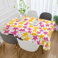 thumbnail image 2 of Yayeee Tablecloths 54" x 54" Rectangle Wrinkle Resistant Party Table Cover, Yellow Stars Pattern, 2 of 8