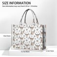 thumbnail image 3 of Large Capacity Tote Bag,White Buffalo Skull Flower Geometric Pattern Handbag Fashion Luxury Tote Bag,15.7"x13"x 5.1" Inches,Laptop Compatible, 3 of 6