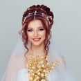 thumbnail image 4 of unbranded Headband Con Rhinestone En Metal Plateado Cómodo Para Fiestas Y Ceremonias, 4 of 8