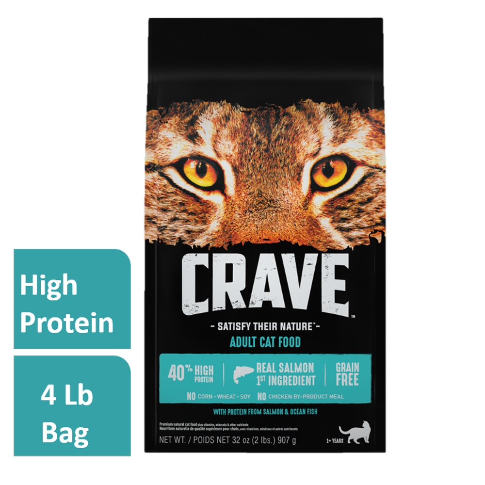 Crave GrainFree With Protein From Salmon & Ocean Fish Dry Adult Cat