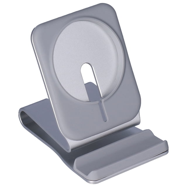 Estación de carga inalámbrica magnética para teléfono con base de aleación de aluminio para MagSafe para iPhone 12
