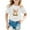 White, variant on Kids Girls T Shirts Black Printed Girls Short Sleeve Tops Girls Summer Outfits Round Neck Girl Clothes 7-8 Years