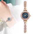 thumbnail image 2 of HBFAGFB Montre pour Femme Bracelet Mince en Strass Ajustable Accessoires de Mode Tenue Quotidienne A, 2 of 3