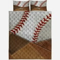 thumbnail image 2 of Living My Dream - Ensemble de Courtepointe de Baseball Personnalisé, 2 of 6