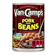 Van Camp's Pork N Beans- 6 Cans for 15 Oz Each Perfect for Side Dish and On the Go Snacks