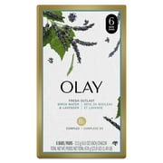 Olay Fresh Outlast Purifying Birch Water and Lavender Bar 4 oz, 6 ct