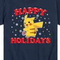 thumbnail image 3 of Pokémon - Happy Holidays - Youth Short Sleeve Graphic T-Shirt, 3 of 5