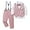 Pink, variant on WESIDOM Toddler Boy Clothes Suit Formal Dress Shirt+Bowtie+Vest+Boutonniere+Suspender Pants Boys Gentleman Outfits Set