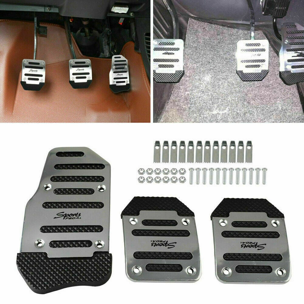 3pcs Universal Fit Non-Slip Auto Brake Foot Pedal Pad Cover Car Accessories