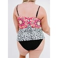 thumbnail image 3 of Uniexcosm Women's Swimsuit Plus Size Tankini Swim Dress Two-piece Bathing Suit with Shorts, 3 of 6