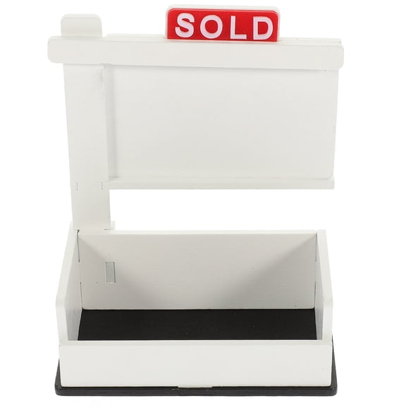 Business Card Holder Display Office Cards Wood Desk Assescories Shelf Organizer Stand Real Estate