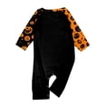 thumbnail image 4 of Family Matching Pajamas Halloween Party Pjs Family Jammies Long Sleeve Cute Funny Pumpkin Face Ghost Soft Two Piece Sets Trendy Holiday Family Pajamas Nightwear Baby 12-18 Months, 4 of 4