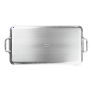 Vasconia 20x11 Nonstick Double Burner Griddle, 100% Aluminum, Oven Safe 450°F, Dishwasher Safe
