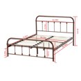 thumbnail image 6 of Uenjoy Metal Bed Frame / Mattress Foundation with Headboard ,Footboard ,Wooden Slat Support ,Queen, 6 of 6