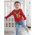 thumbnail image 4 of Tstars Boys Unisex Christmas Shirts Gift for Son Daughter Grandson Granddaughter Cute Reindeer Kids Family Holiday Shirts Xmas Party Christmas Gifts for Boy Toddler Kids Long Sleeve T Shirt, 4 of 6