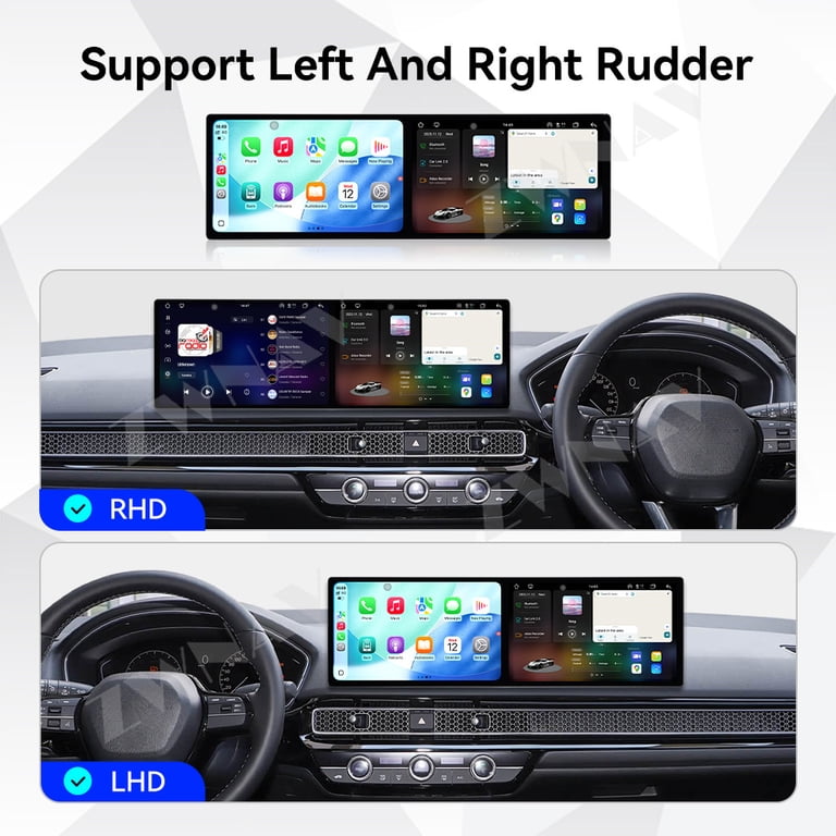 ZWNAV Dual 10.1 inch Screen Car Radio for Honda Civic 2022 Android