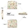thumbnail image 3 of LOUEBICA Small Wallets for Women Bifold Vegan Leather Wallet RFID Blocking Floral Pattern Card Holder with Zipper Pocket, 3 of 7
