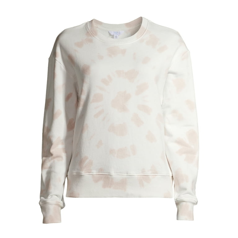 Time and Tru Women s Tie Dye Sweatshirt Walmart