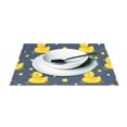 thumbnail image 3 of Ryvnso Placemats Set of 4 Cartoon Duck Stars Dining Mats Heat-Resistant Non-Slip Washable Table Mat, 3 of 8