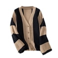 thumbnail image 1 of AherBiu Cardigan pour Femmes Chandails Chic Décontracté Chandail en Tricot Boutonné Ouvert à l'Avant Automne Manteau Tendance, 1 of 4