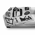thumbnail image 3 of Auto Mechanic Soft Flannel Fleece Throw Blanket, Pictogram Style Repairing Themed Car and Mechanical Monochrome, Cozy Plush for Indoor and Outdoor Use, 50" x 60", Charcoal Grey White, by Ambesonne, 3 of 6
