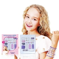 Mozhitti Kit Making Bracelets Friendship Bracelet Kit Letter Beads For Making Jewelry Crafts Gifts For Girls Alphabet Beads Bracelet Making Studio Manufacturing Customizable Bracelets（F）