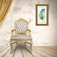 thumbnail image 3 of Pinto, Patricia 8x14 Gold Ornate Wood Framed with Double Matting Museum Art Print Titled - Watercolor Feather White IV, 3 of 4