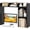 Black-2, variant on SolaceHue Desktop Bookshelf, 37" Countertop Storage Hutch with 7 Cubes & 3 Adjustable Shelves, 3-Tier Desk Display Rack Organizer, Multipurpose Wood Desktop Hutch for Dorm Home Office (White)