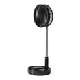 thumbnail image 1 of Ventilador personal Ventilador plegable Viento fuerte Ventilador de pedestal USB Silencioso Ventilador de piso de pie Ventilador de escritorio para el , Negro Sunnimix Ventilador portátil plegable, 1 of 8