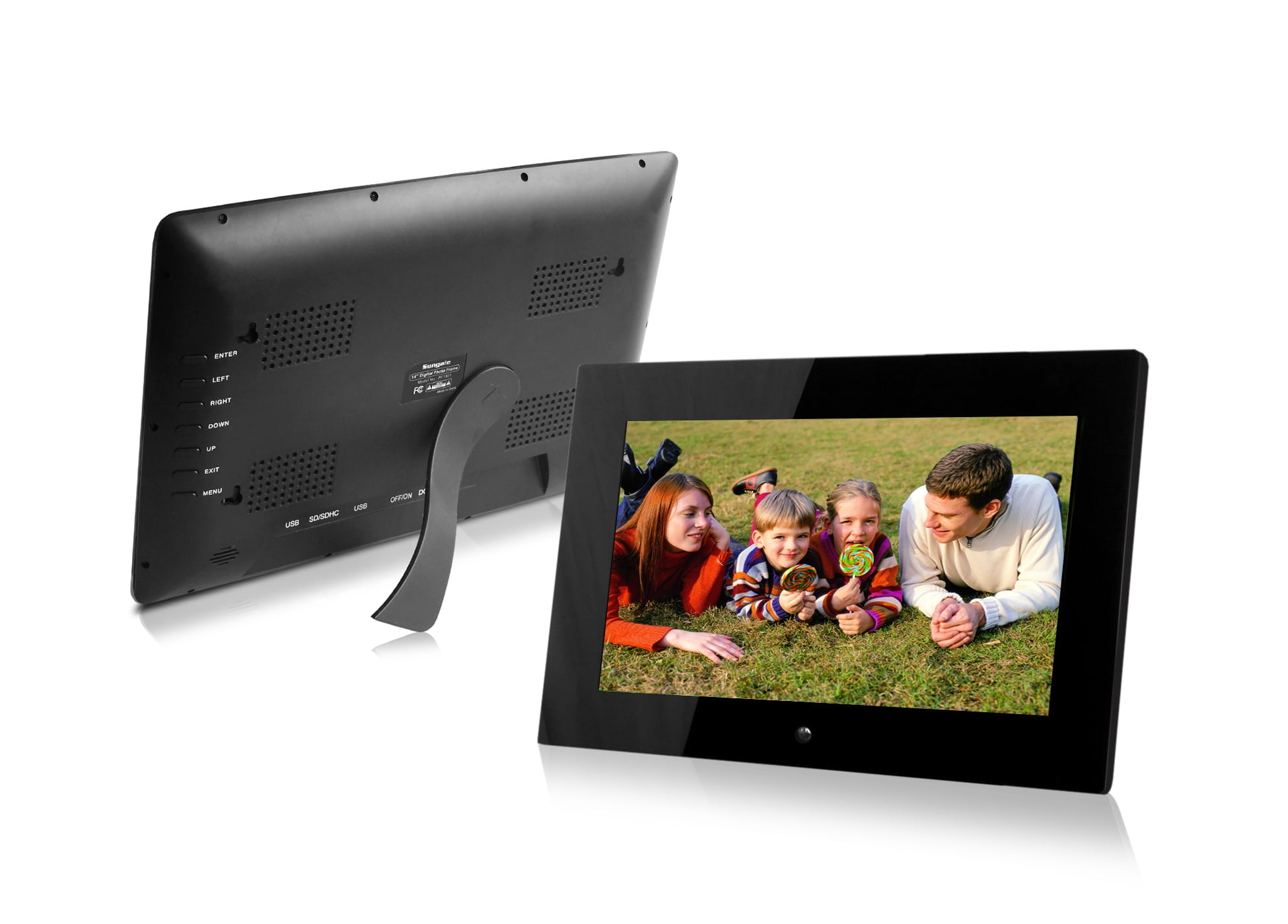 14 Inch Digital Photo Frame Black Hi Resolution Various 14 Inch Digital Photo Frame Black Hi Resolution Various Transitional Effects Slide Show Interval Time Adjule Plug In A Sd Card Or Flash Drive To