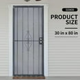 thumbnail image 5 of Grisham  Steel Security Door,30'' x 80'' Steel Security Screen Doors (808-30  Black), 5 of 7
