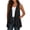 Black#lightweight cardigan women summer, variant on Lightweight Cardigan Women Summer Flowy Dressy Casual Sleeveless Cardigans Plain Open Front Irregular Hem Long Vest with Pockets Gray,M
