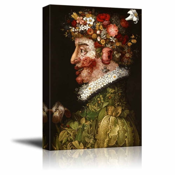 Four Seasons - Spring by Giuseppe Arcimboldo - Canvas Wall Art - 24" x 36"
